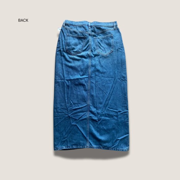 Mid-Rise Jean Maxi Skirt - Picture 4 of 4